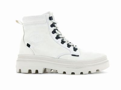 Zapatos Altas Palladium PALLATROOPER HIKER NUBUCK Mujer Angora | Costa Rica-06741